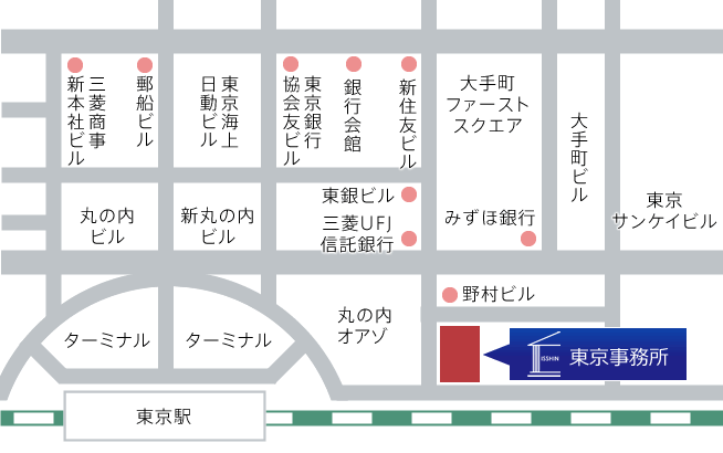 東京事務所周辺地図